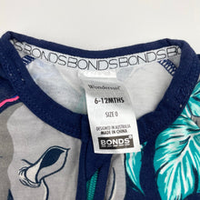 Load image into Gallery viewer, Unisex Bonds, zip wondersuit / zippy / romper, rhinos, GUC, size 0,  