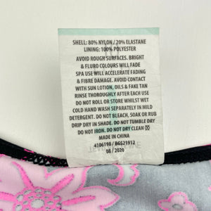 Girls Tilii, long sleeve swim one-piece, EUC, size 10,  