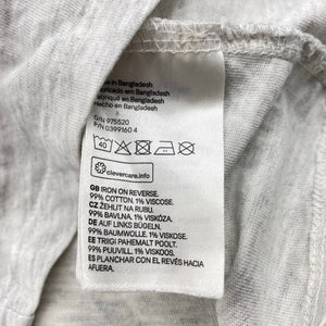 Girls H&M, grey marle long sleeve top, FUC, size 00,  