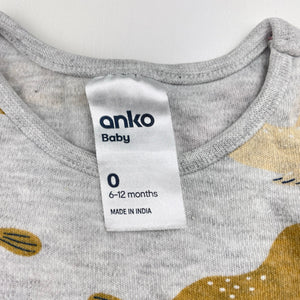 Girls Anko, long sleeve bodysuit / romper, GUC, size 0,  