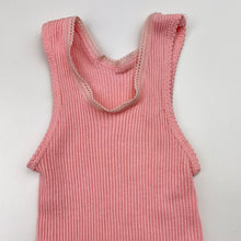 Load image into Gallery viewer, Girls Bonds, pink ribbed cotton singlet top, EUC, size 000,  