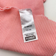 Load image into Gallery viewer, Girls Bonds, pink ribbed cotton singlet top, EUC, size 000,  