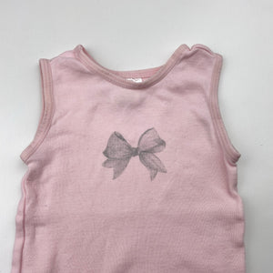 Girls Target, pink cotton singlet top, GUC, size 00,  