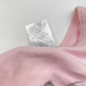 Girls Target, pink cotton singlet top, GUC, size 00,  