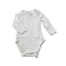 Load image into Gallery viewer, Unisex Dymples, white cotton bodysuit / romper, EUC, size 0000,  