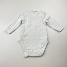 Load image into Gallery viewer, Unisex Dymples, white cotton bodysuit / romper, EUC, size 0000,  