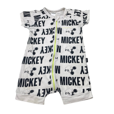 Boys Bonds, zip wondersuit, Mickey Mouse, wash fade, FUC, size 2,  