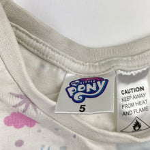 Load image into Gallery viewer, Girls My Little Pony, cotton pyjama tee / top, FUC, size 5,  