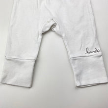 Load image into Gallery viewer, Unisex Bonds, white cotton pants / bottoms, GUC, size 000,  