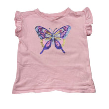 Load image into Gallery viewer, Girls Anko, cotton tee / top, sequin butterfly, FUC, size 4,  
