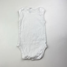 Load image into Gallery viewer, Unisex Anko, white cotton bodysuit / romper, EUC, size 000,  