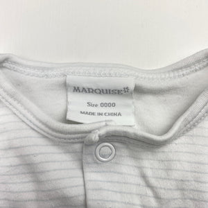 Unisex Marquise, cotton coverall / romper, GUC, size 0000,  