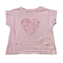 Load image into Gallery viewer, Girls KID, pink cotton tee / top, heart, FUC, size 5,  