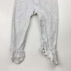 Unisex Baby Berry, striped zip coverall / romper, elephant, EUC, size 0,  