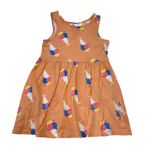 Girls H&M, cotton casual summer dress, FUC, size 2, L: 45cm