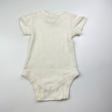 Load image into Gallery viewer, Unisex Coles, cream cotton bodysuit / romper, GUC, size 00,  