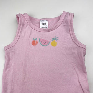 Girls Target, pink cotton singletsuit romper, GUC, size 1,  