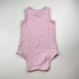 Girls Target, pink cotton singletsuit romper, GUC, size 1,  