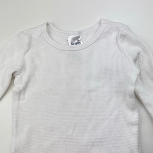 Unisex Anko, waffle cotton long sleeve top, FUC, size 00,  