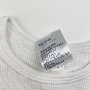 Unisex Anko, waffle cotton long sleeve top, FUC, size 00,  