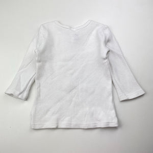 Unisex Anko, waffle cotton long sleeve top, FUC, size 00,  
