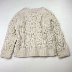 Girls Target, knitted cardigan, marks back sleeves, FUC, size 3,  