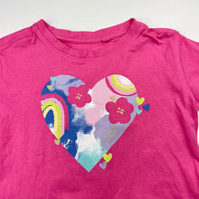 Load image into Gallery viewer, Girls Anko, pink cotton tee / top, heart, EUC, size 5,  