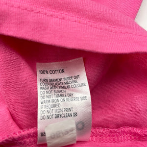 Girls Anko, pink cotton tee / top, heart, EUC, size 5,  