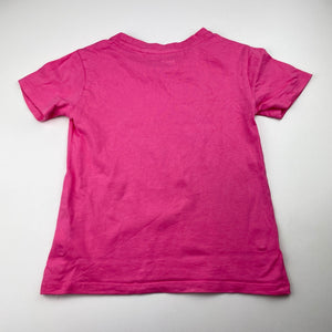 Girls Anko, pink cotton tee / top, heart, EUC, size 5,  