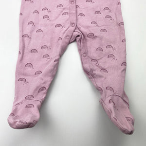 Girls Next, cotton coverall / romper, rainbows, GUC, size 0,  