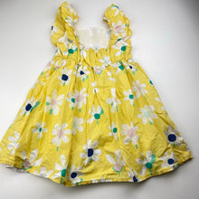 Load image into Gallery viewer, Girls M&amp;S, lined lightweight floral cotton summer dress, GUC, size 4-5, L: 52cm