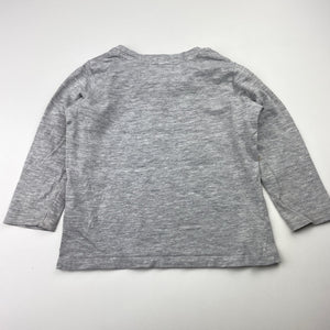 Boys Dymples, grey long sleeve tee / top, FUC, size 1,  