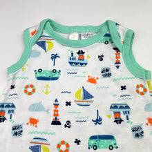 Load image into Gallery viewer, Boys Dymples, soft feel cotton romper, pirate, EUC, size 1,  