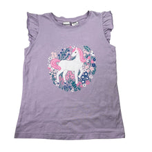Load image into Gallery viewer, Girls Anko, cotton pyjama top, unicorn, EUC, size 8,  