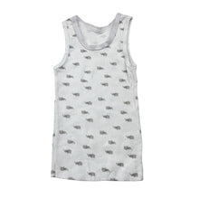 Load image into Gallery viewer, Unisex Anko, cotton singlet top, elephants, GUC, size 0,  