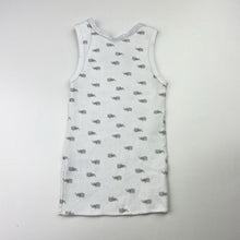 Load image into Gallery viewer, Unisex Anko, cotton singlet top, elephants, GUC, size 0,  
