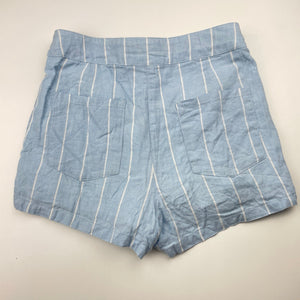 Girls Country Road, cotton lined linen blend shorts, adjustable, GUC, size 8,  