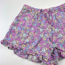 Load image into Gallery viewer, Girls Cotton On, floral cotton / linen shorts, elasticated, EUC, size 5,  