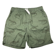 Load image into Gallery viewer, Boys Anko, khaki cotton shorts, elasticated, crocodiles, EUC, size 14,  