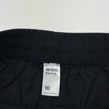 Load image into Gallery viewer, Girls Anko, black viscose / linen shorts, elasticated, EUC, size 10,  