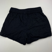 Load image into Gallery viewer, Girls Anko, black viscose / linen shorts, elasticated, EUC, size 10,  