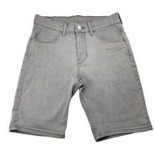 Load image into Gallery viewer, Boys H&amp;M, grey stretch denim shorts, adjustable, EUC, size 12,  