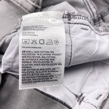 Load image into Gallery viewer, Boys H&amp;M, grey stretch denim shorts, adjustable, EUC, size 12,  