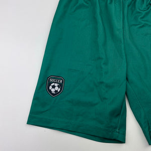 Boys SHEIN, green soccer / activewear shorts, elasticated, EUC, size 8,  
