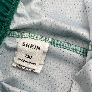 Boys SHEIN, green soccer / activewear shorts, elasticated, EUC, size 8,  