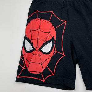Boys Marvel, Spiderman pyjama shorts, elasticated, GUC, size 6,  