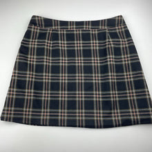 Load image into Gallery viewer, Girls Seed, lined checked skirt, L: 38cm, W: 35.5cm across, EUC, size 14,  