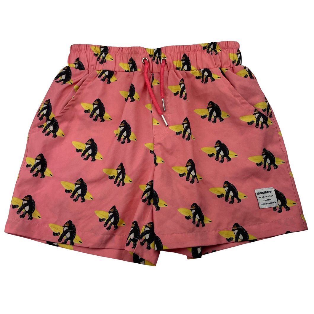 Boys Mosmann, lined board shorts, elasticated, FUC, size 8-9,  