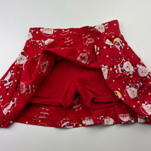 Girls Anko, cotton Christmas skirt, built-in shorts, EUC, size 4,  