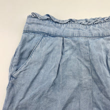 Load image into Gallery viewer, Girls Target, blue lyocell shorts, elasticated, EUC, size 5,  